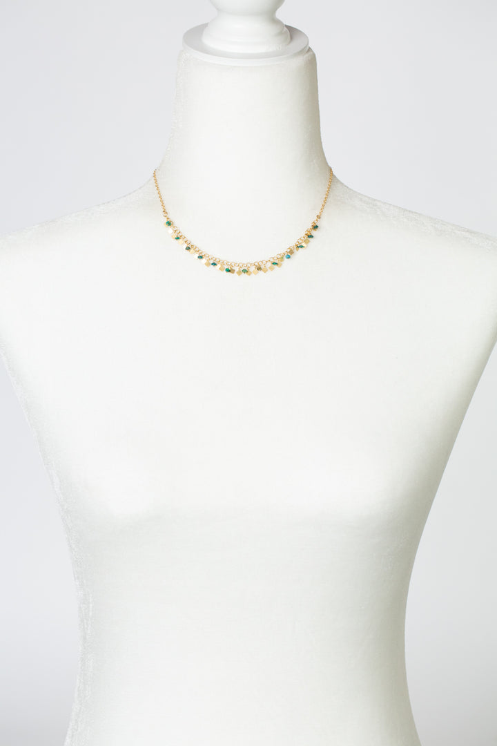One Of A Kind 15-17" Opal Simple Necklace