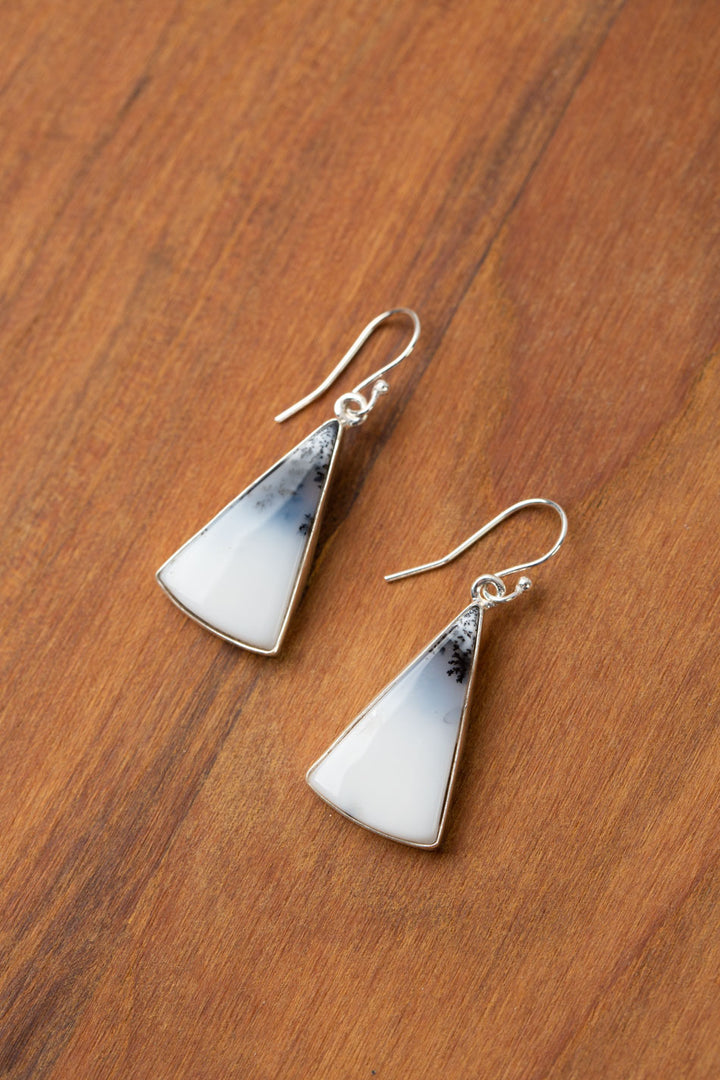 One Of A Kind Dendritic Opal Statement Earrings