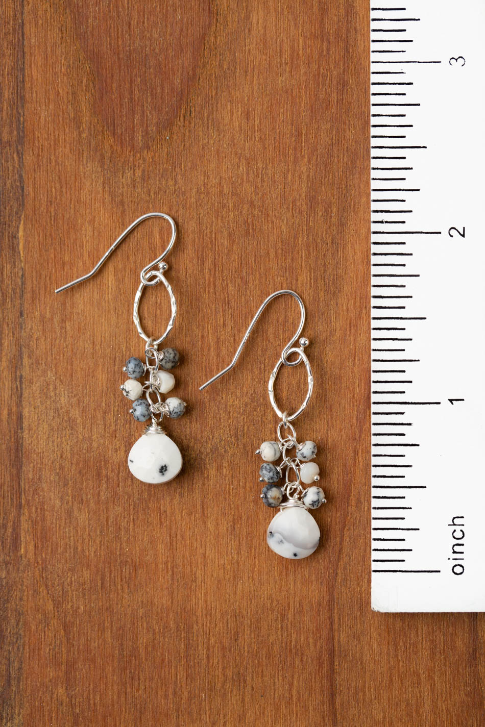 One Of A Kind Dendritic Opal Statement Earrings