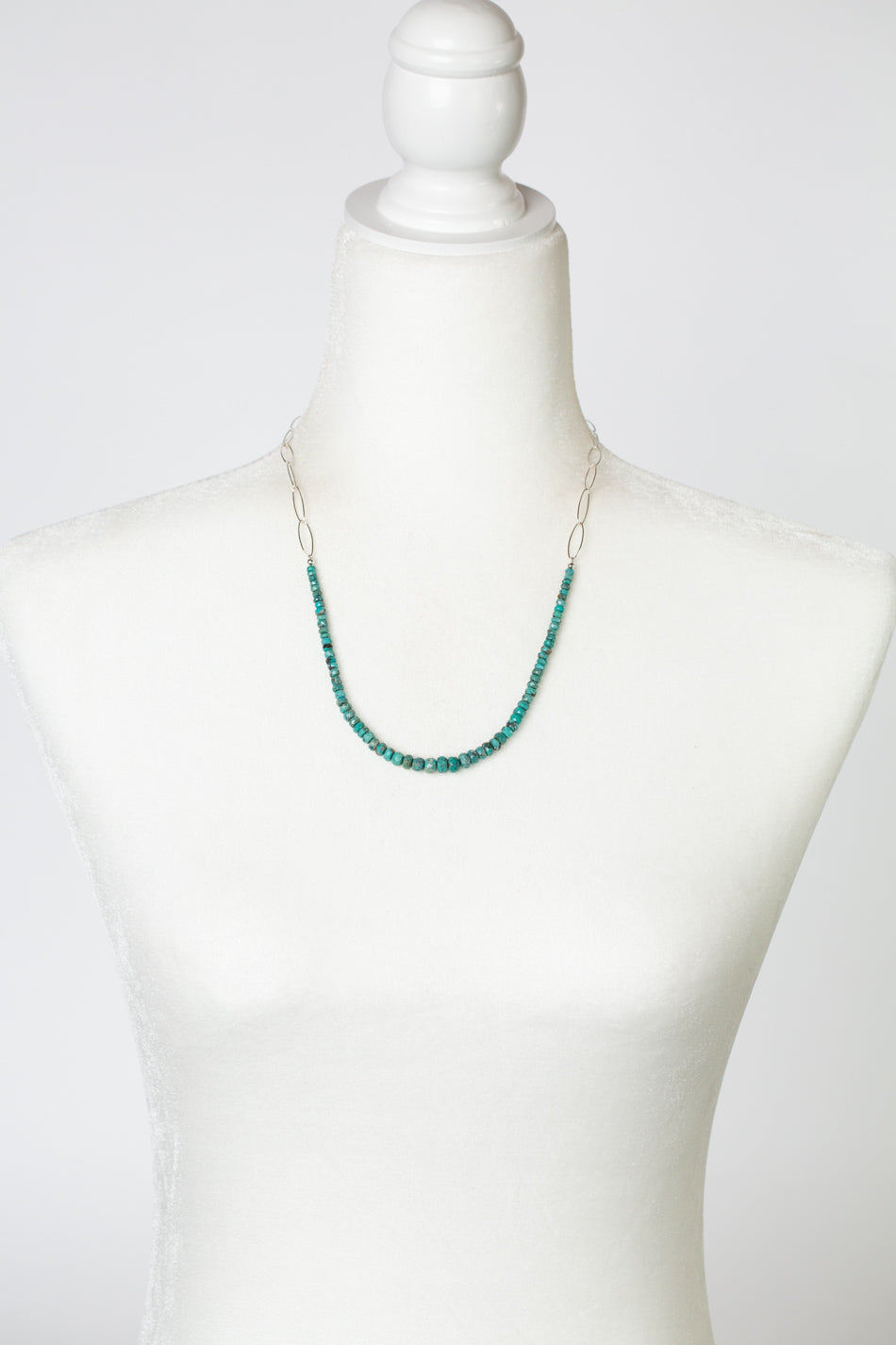 One Of A Kind 20.5-22.5" Natural Turquoise Simple Necklace