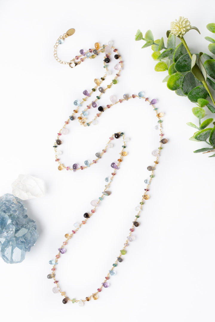 One Of A Kind 36-38" Gemstone Simple Necklace