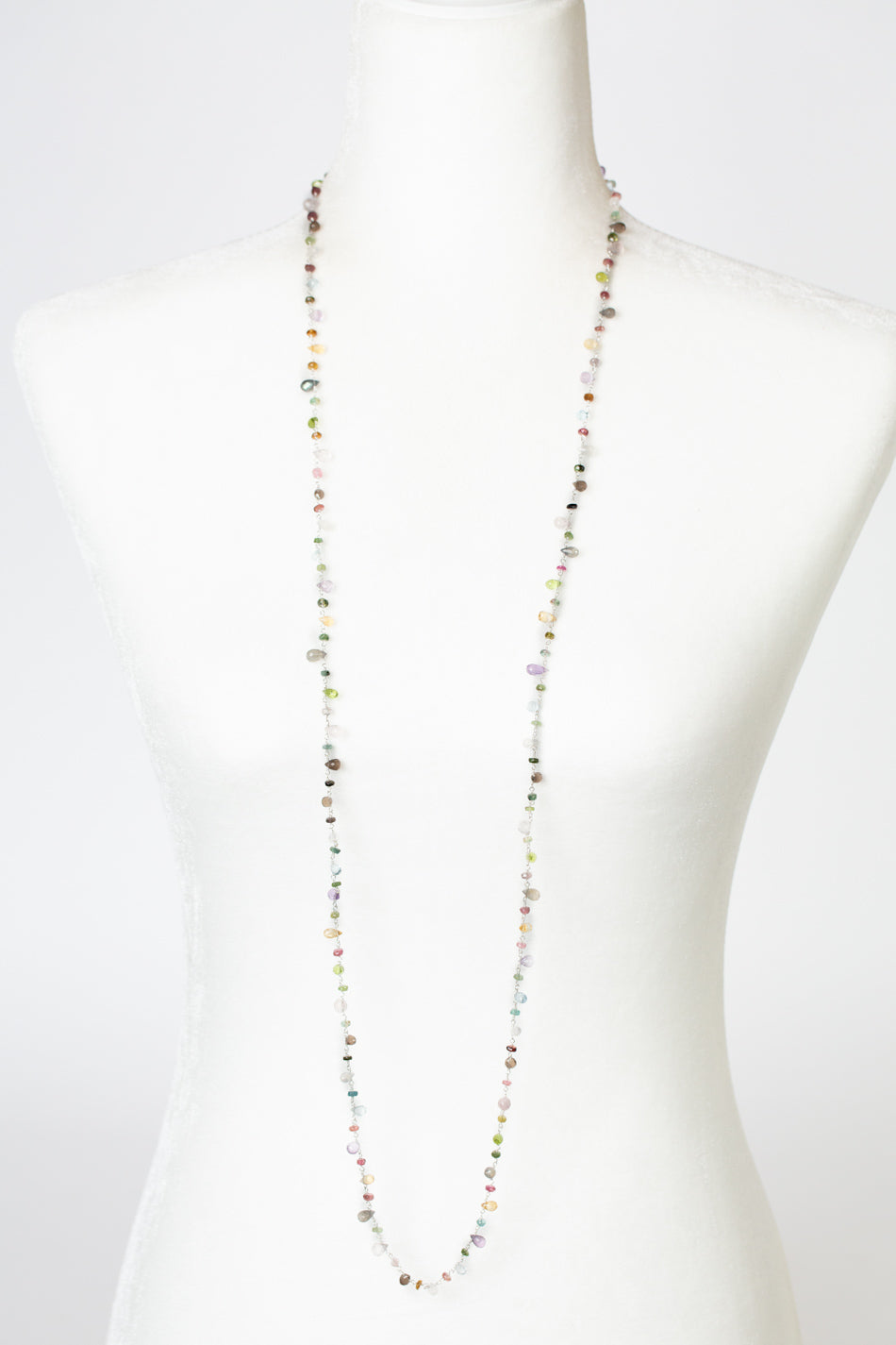 One Of A Kind 44-46" Mixed Gemstones Simple Necklace