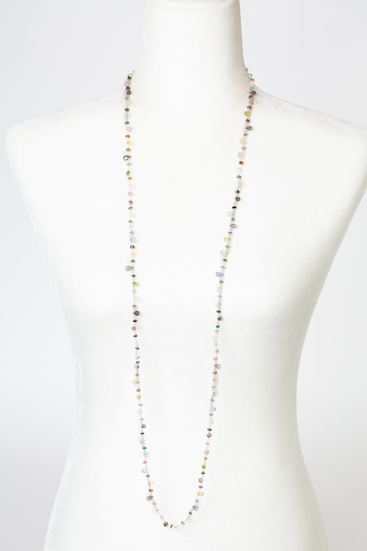 One Of A Kind 44-46" Mixed Gemstones Simple Necklace