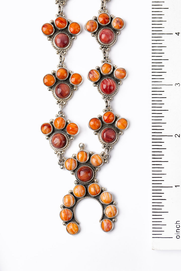 Federico 18" Spiny Oyster Naja Necklace