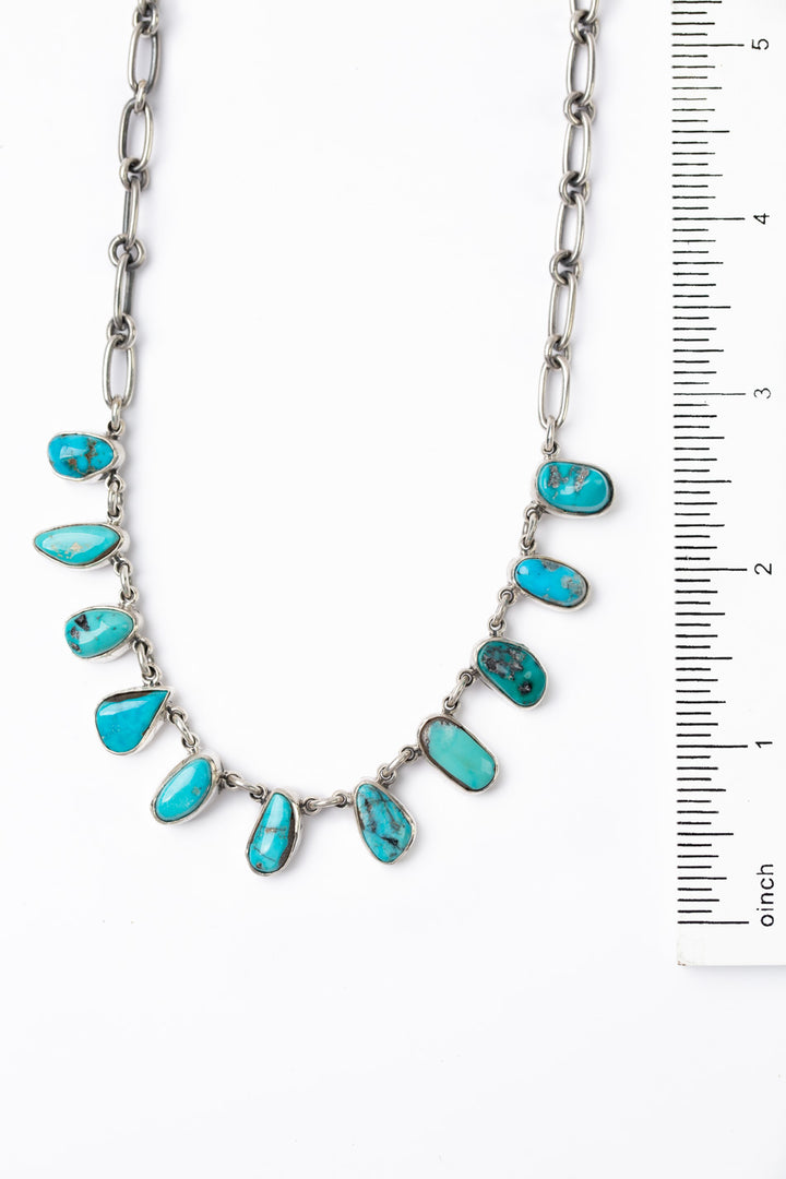 Federico 21" Sonoran Turquoise Statement Necklace