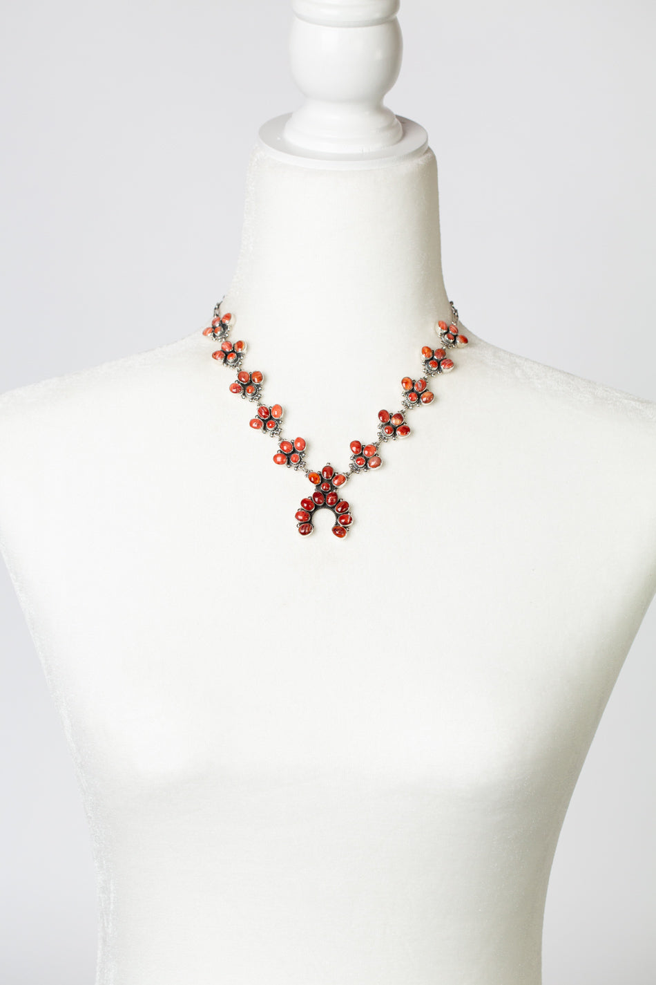 Navajo 17.5" Spiny Oyster Statement Necklace