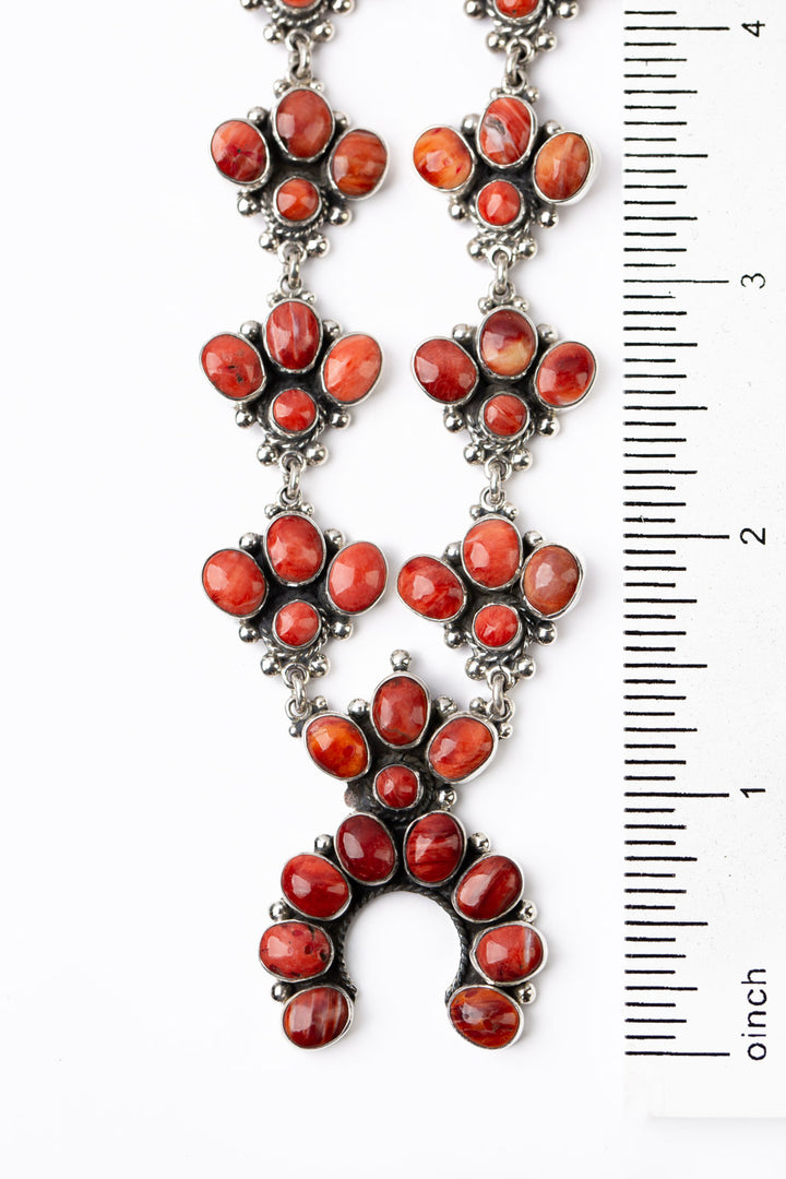 Navajo 17.5" Spiny Oyster Statement Necklace