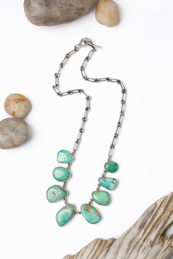 Federico 19" Royston Turquoise Simple Necklace