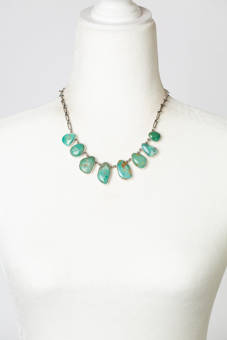 Federico 19" Royston Turquoise Simple Necklace