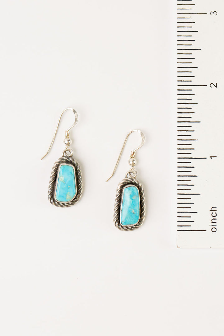 Eli Skeets 18.25" Kingman Turquoise Statement Necklace And Earrings Set