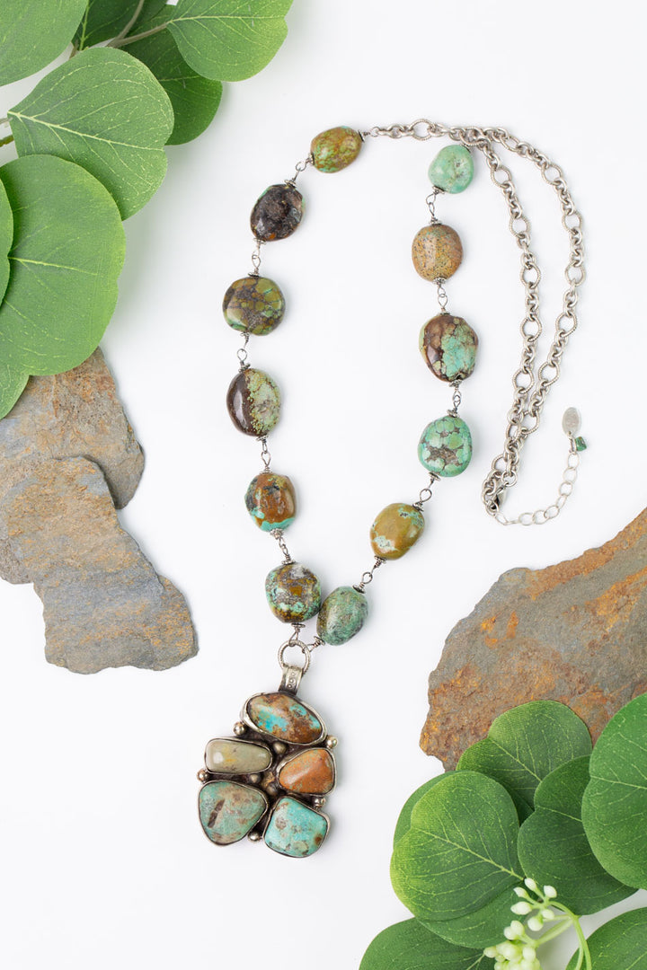 One Of A Kind 28-30" Natural Turquoise Statement Necklace