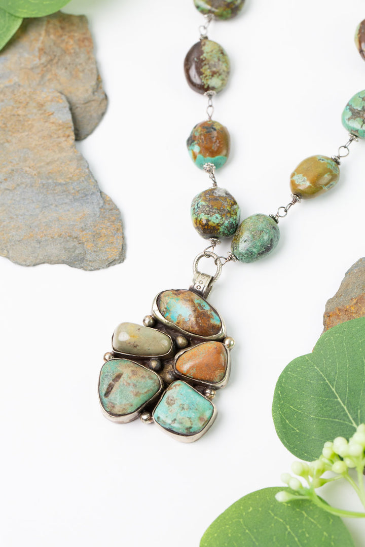 One Of A Kind 28-30" Natural Turquoise Statement Necklace