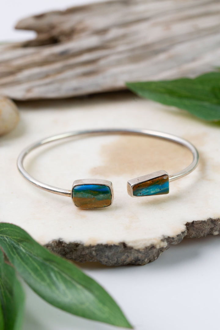 One Of A Kind 6-7" Peruvian Opal Cuff Simple Bracelet
