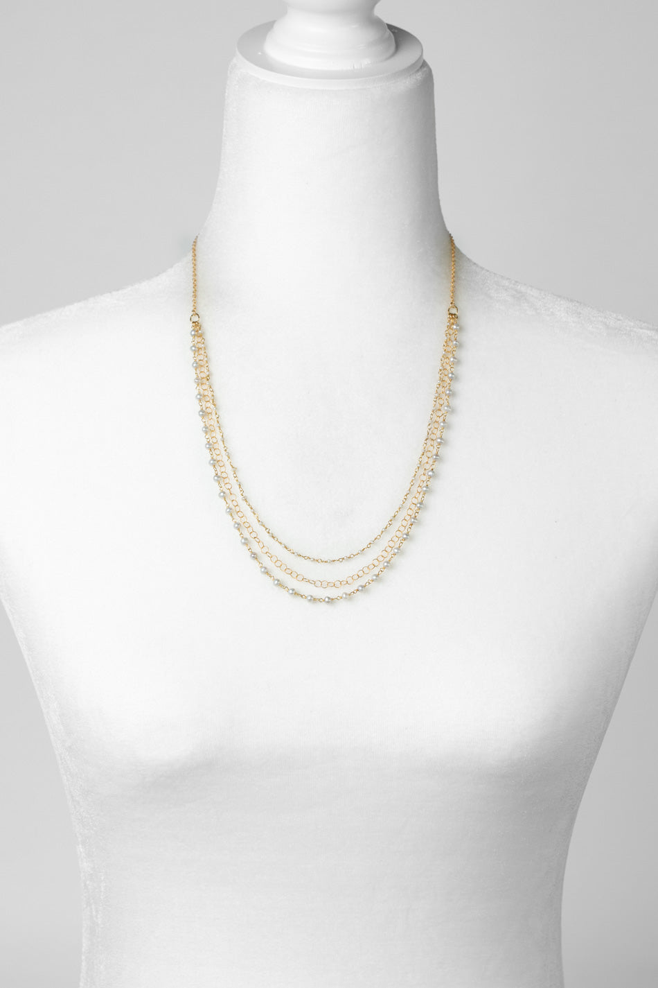 One Of A Kind 22.5-24.5" Freshwater Pearl Multistrand Necklace