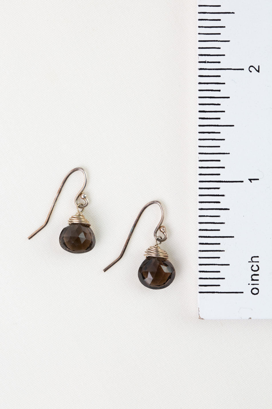 One Of A Kind Faceted Watermelon Tourmaline Briolette Simple Earrings