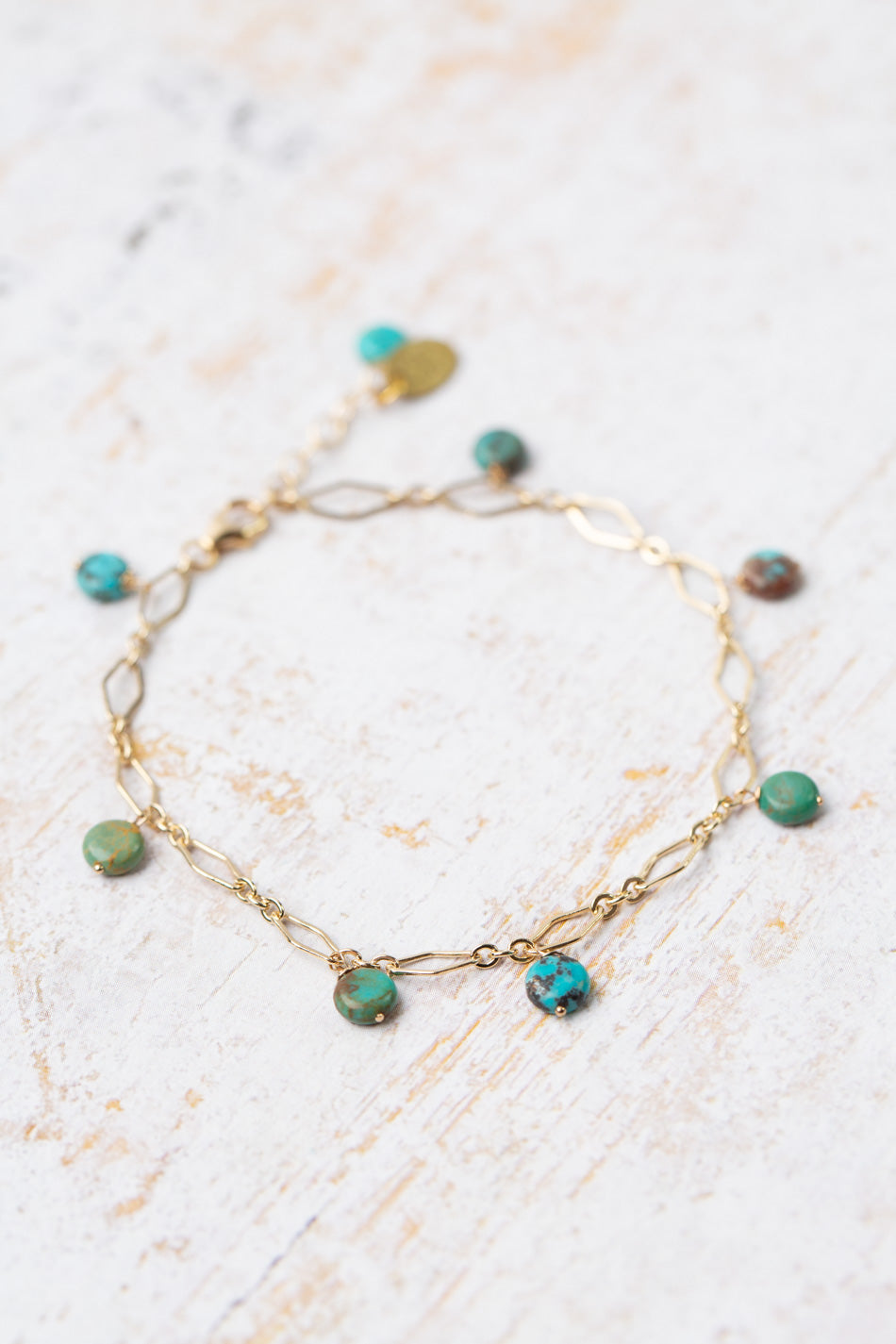 One Of A Kind 7.5-8.5" Turquoise Simple Bracelet