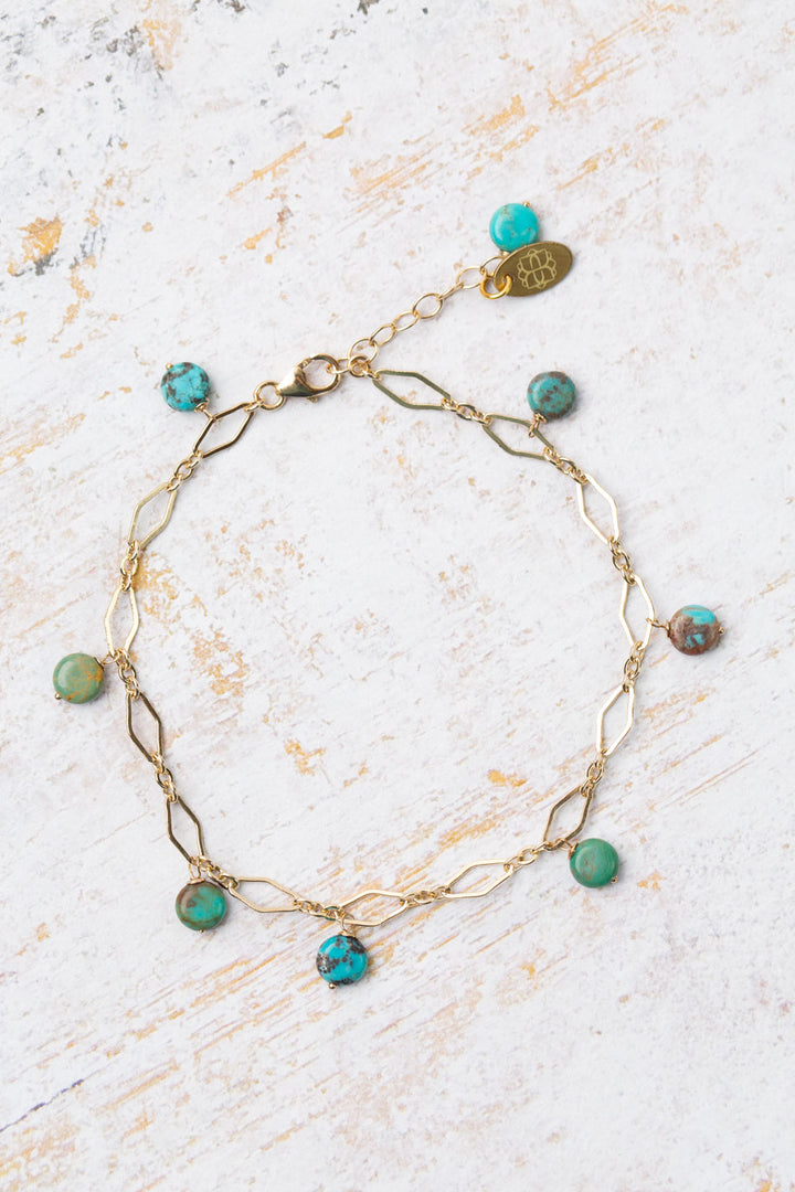 One Of A Kind 7.5-8.5" Turquoise Simple Bracelet