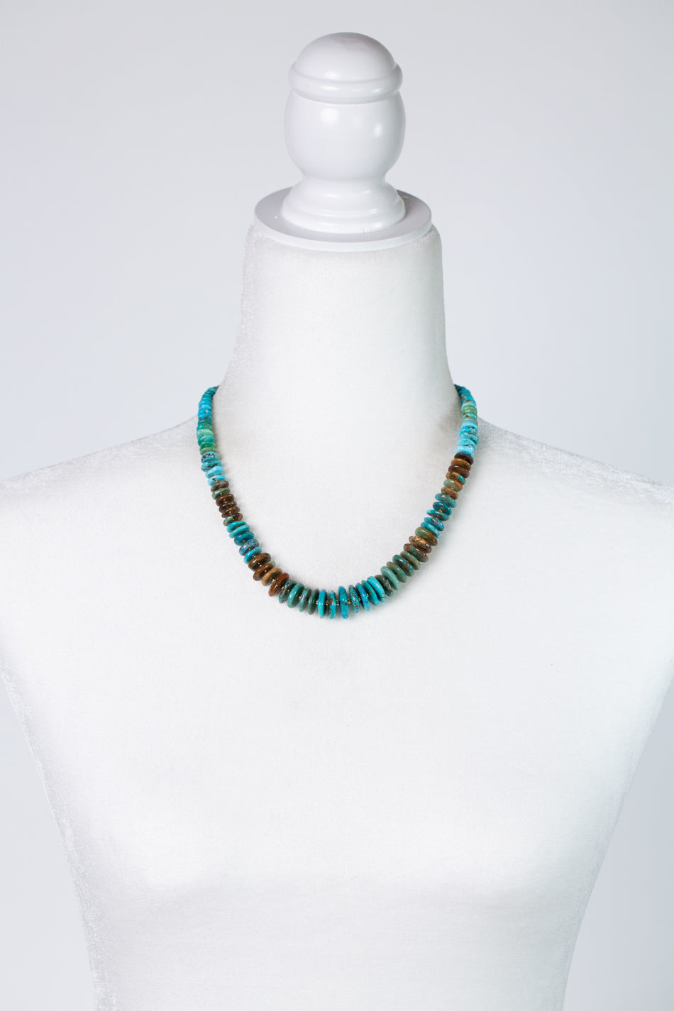 One Of A Kind 18-20" Natural Turquoise Statement Necklace