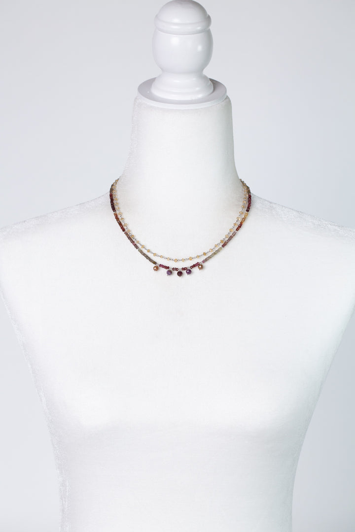 One Of A Kind 15.5-17.5" Tundra Sapphire Multistrand Necklace