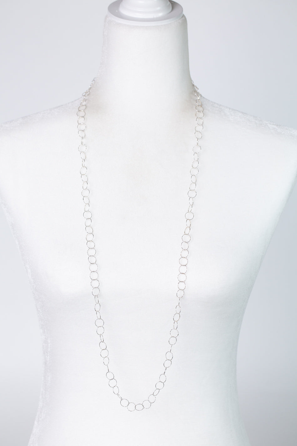 One Of A Kind 39.5" Sterling Silver Chain Simple Necklace