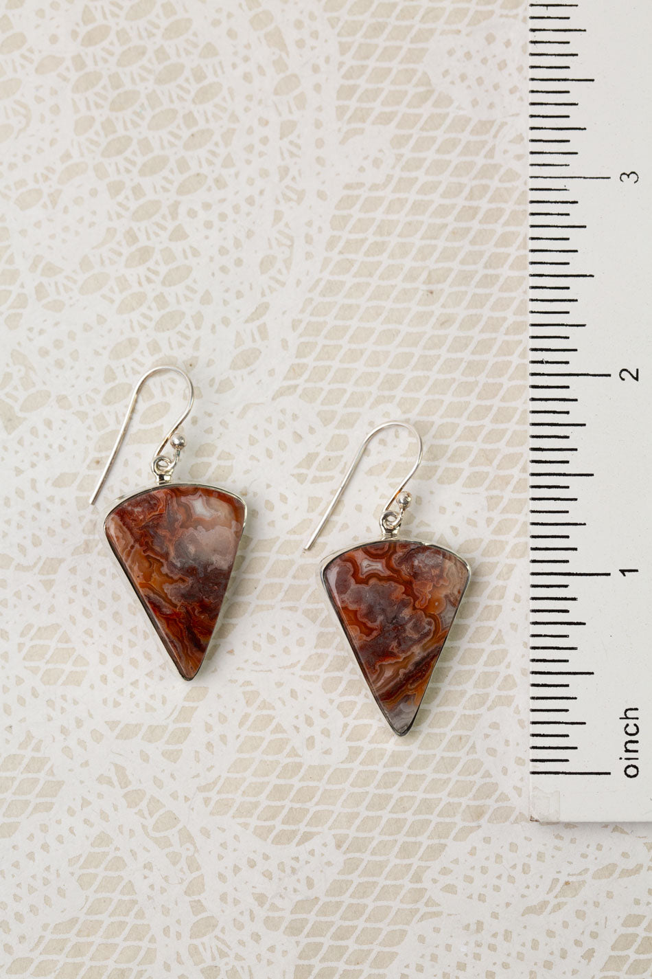 One Of A Kind Crazy Lace Agate Statement Earrings