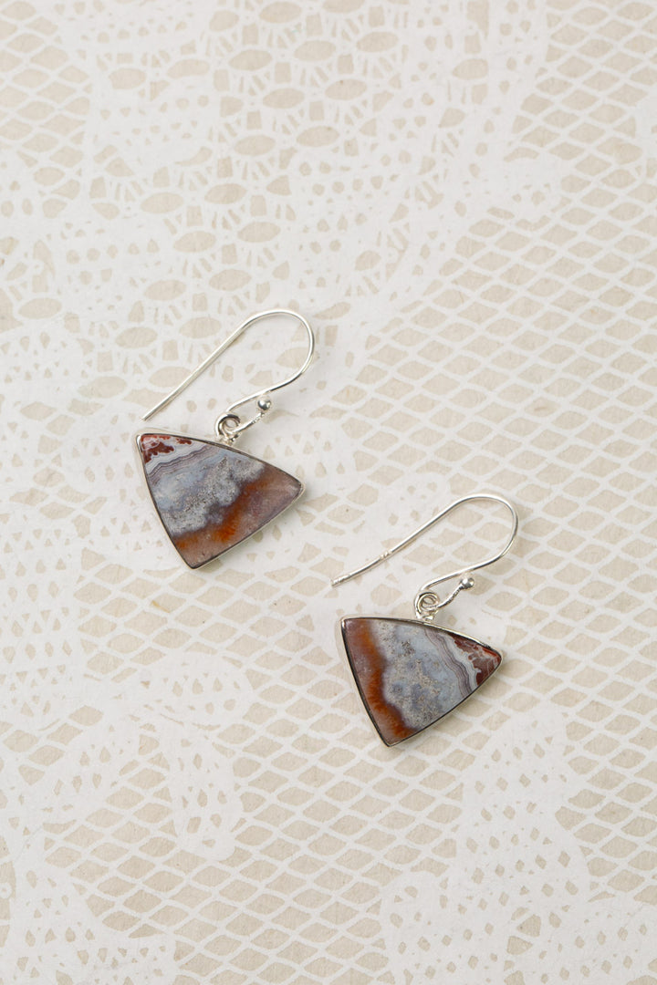 One Of A Kind Crazy Lace Agate Statement Earrings