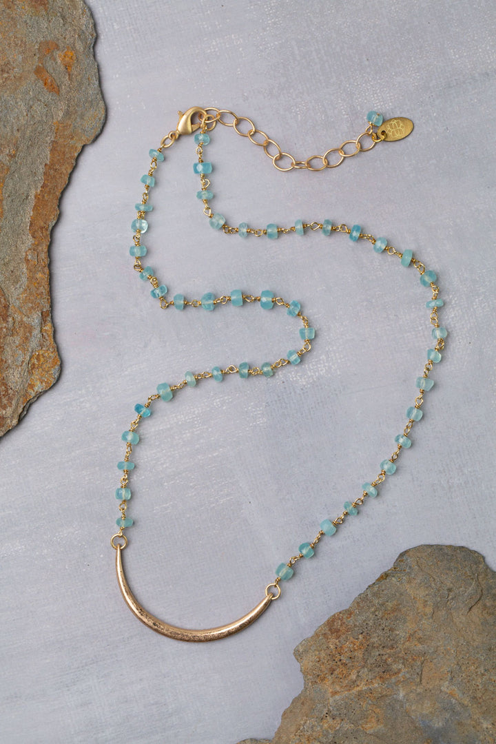 One Of A Kind 17-19" Chalcedony Simple Necklace