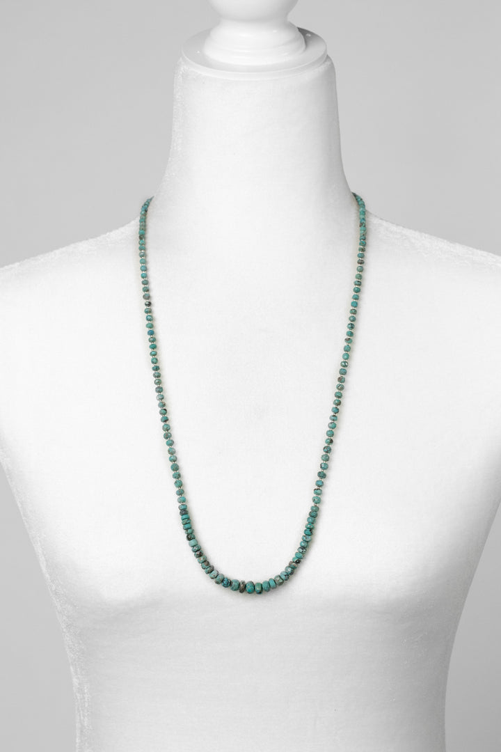 One Of A Kind 27.5-29.5" Natural Turquoise Simple Necklace