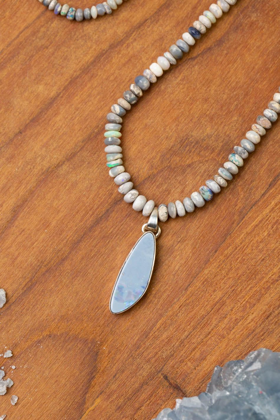 One Of A Kind 17-19" Boulder Opal Statement Necklace