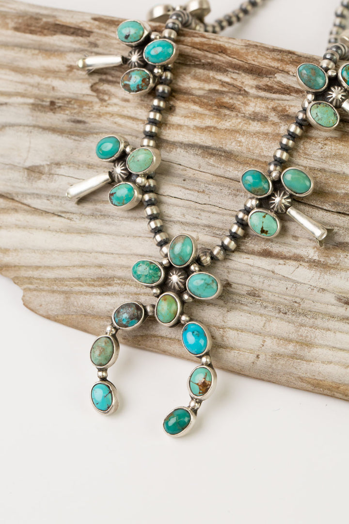 Lucian Koinva 23.5" Royston Turquoise Statement Necklace