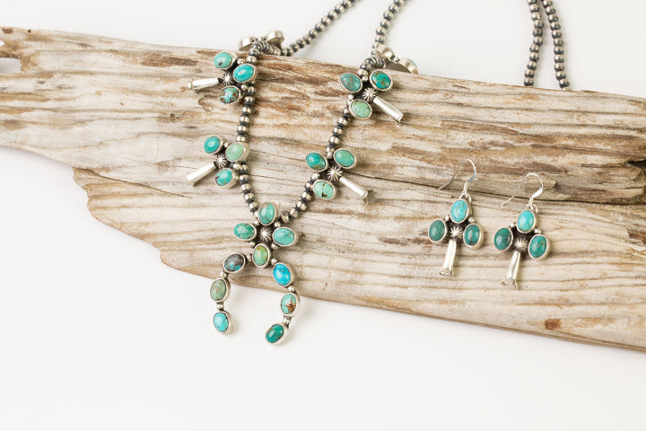 Lucian Koinva 23.5" Royston Turquoise Statement Necklace