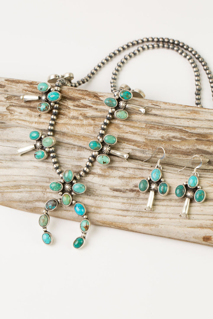Lucian Koinva 23.5" Royston Turquoise Statement Necklace