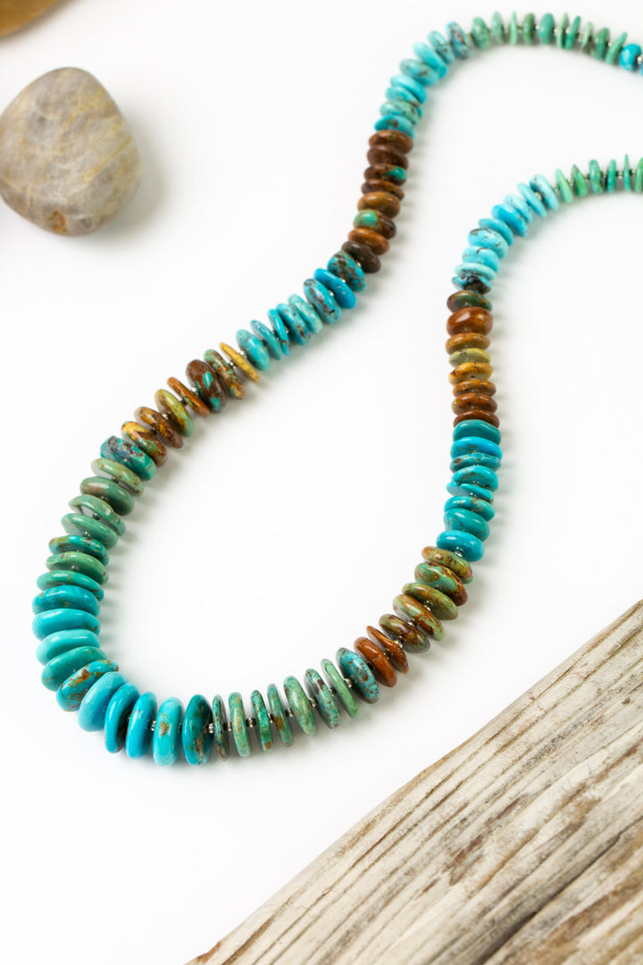 One Of A Kind 24-26" Rainbow Turquoise Simple Necklace
