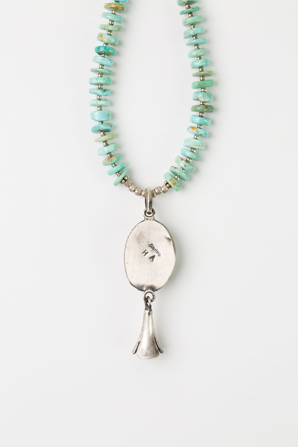 H.A. 22.25-24.25" Royston Turquoise Statement Necklace