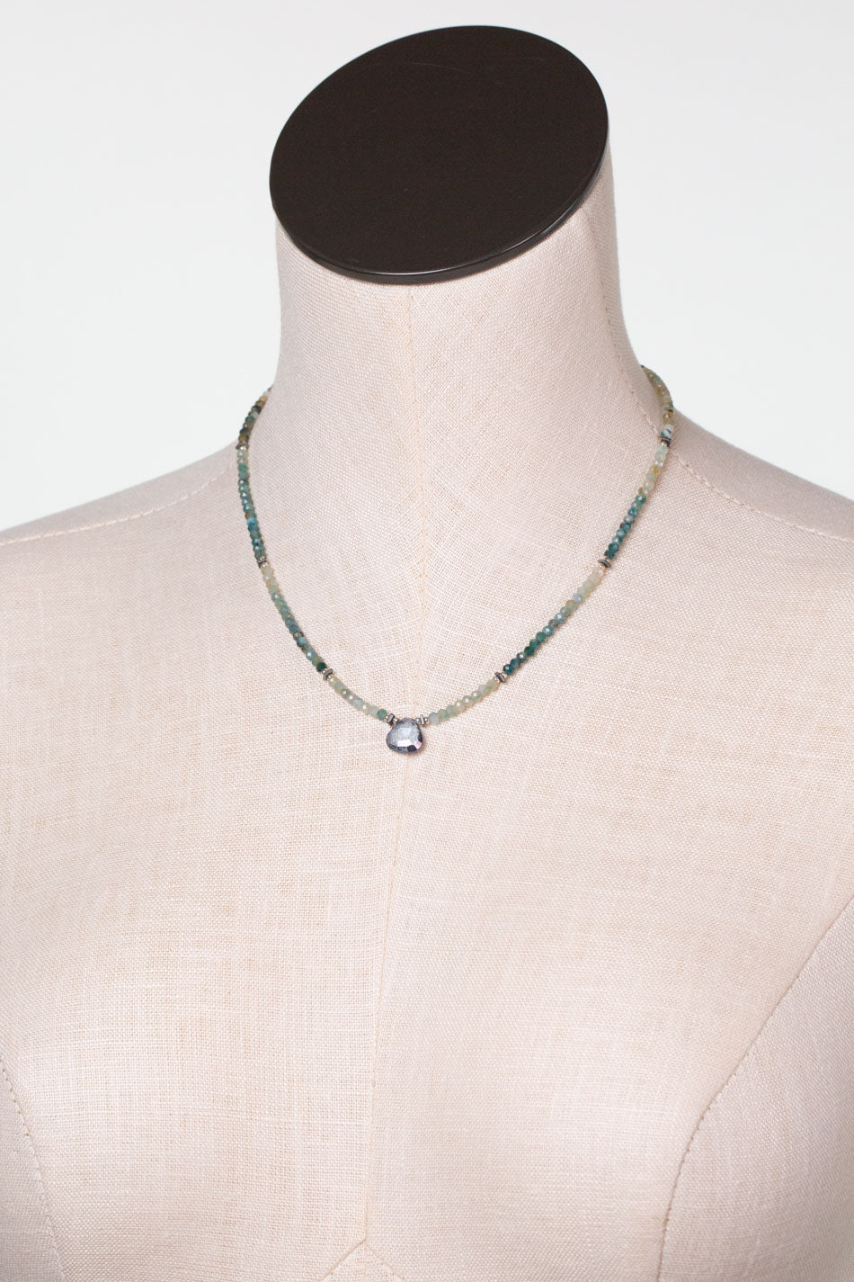 One of a Kind 16.5-18.5" Grandiderite With Topaz Simple Necklace