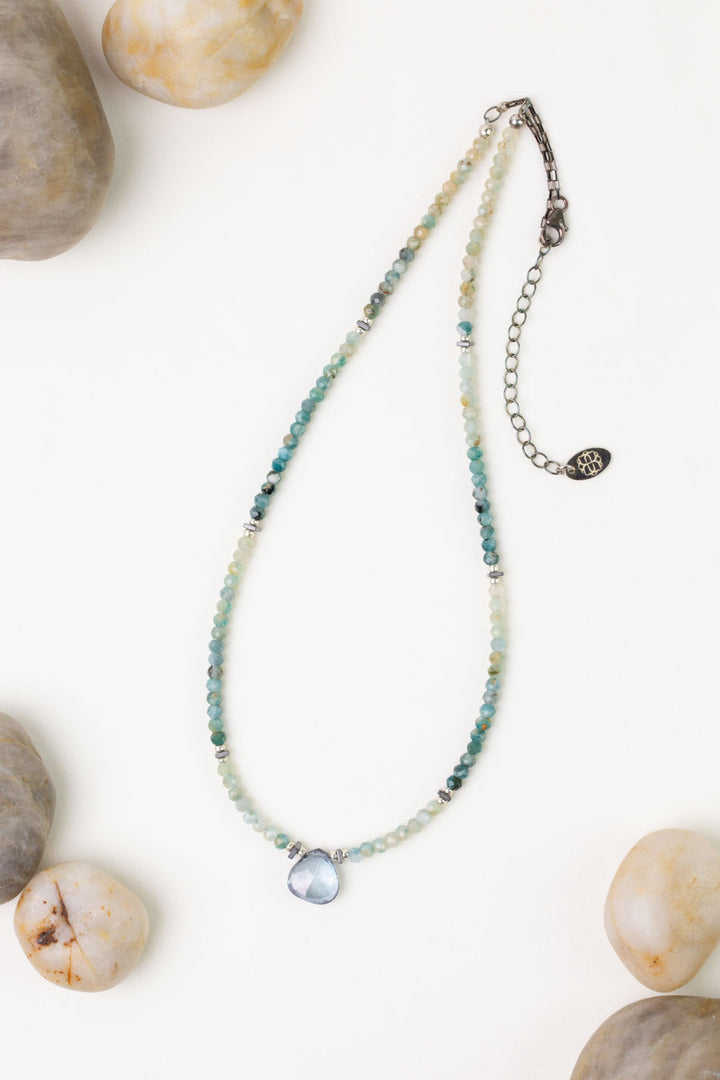 One of a Kind 16.5-18.5" Grandiderite With Topaz Simple Necklace