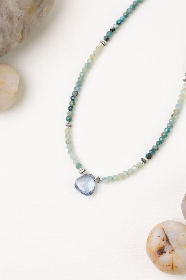 One of a Kind 16.5-18.5" Grandiderite With Topaz Simple Necklace