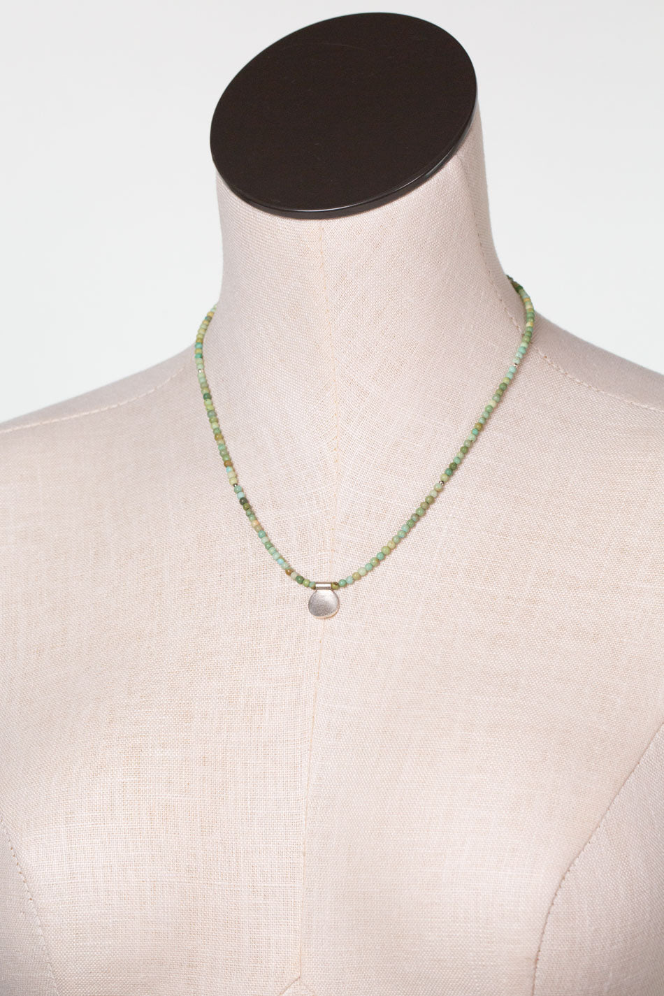 One of a Kind 16.5-18.5" Turquoise Simple Necklace