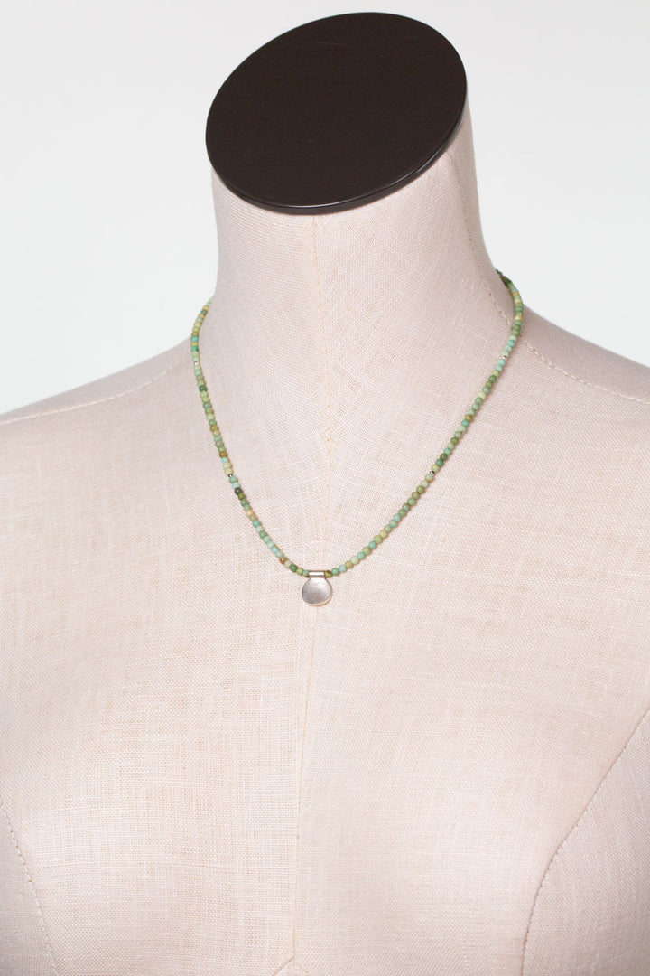 One of a Kind 16.5-18.5" Turquoise Simple Necklace