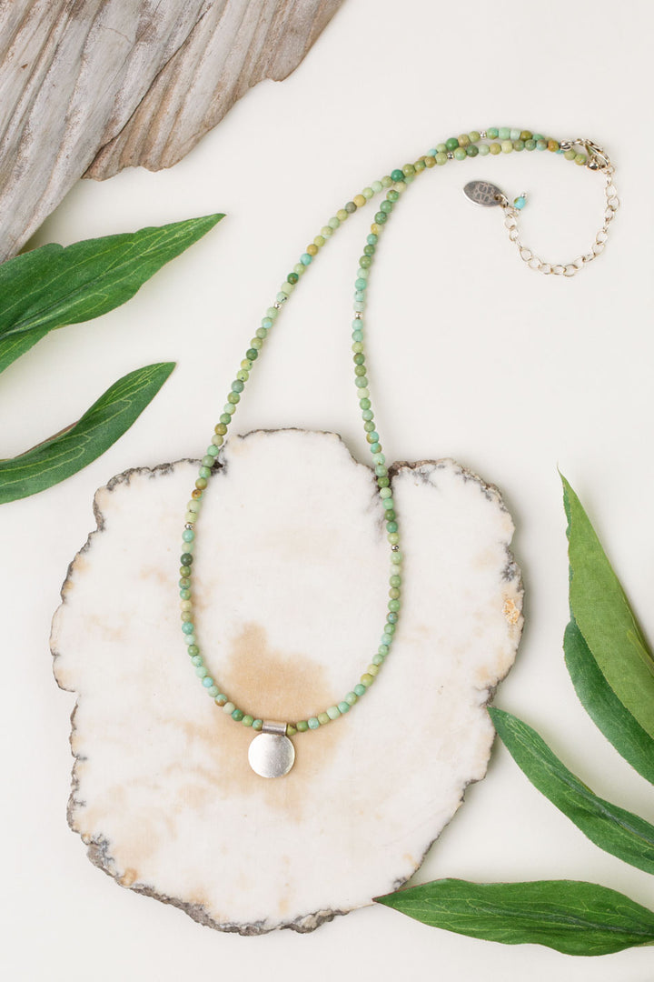 One of a Kind 16.5-18.5" Turquoise Simple Necklace