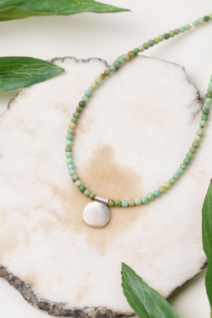 One of a Kind 16.5-18.5" Turquoise Simple Necklace