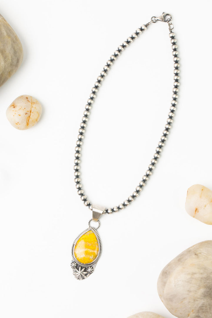 M. B. 14" Bumblebee Jasper Statement Necklace
