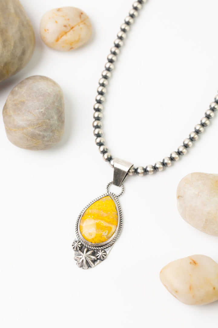M. B. 14" Bumblebee Jasper Statement Necklace