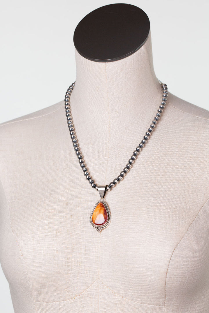 C. Charley 18-20" Spiny Oyster Statement Necklace