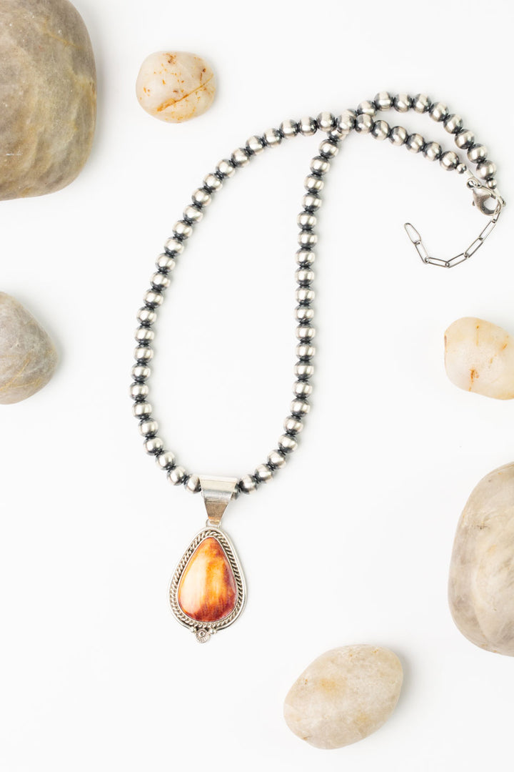 C. Charley 18-20" Spiny Oyster Statement Necklace