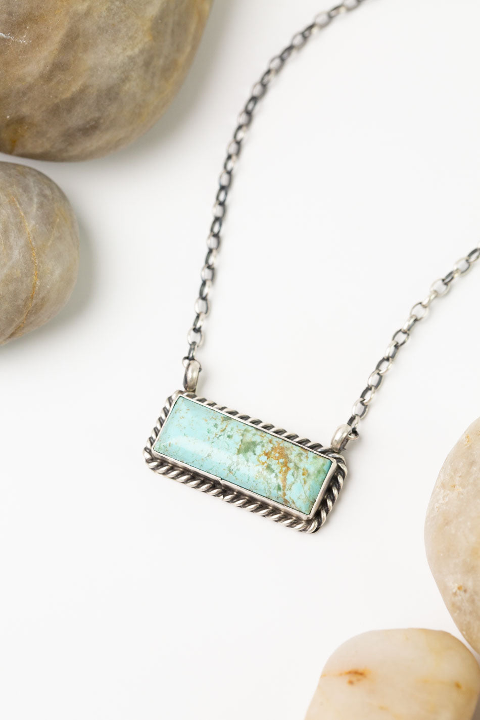 Augustine Largo 17" Kingman Turquoise Simple Necklace