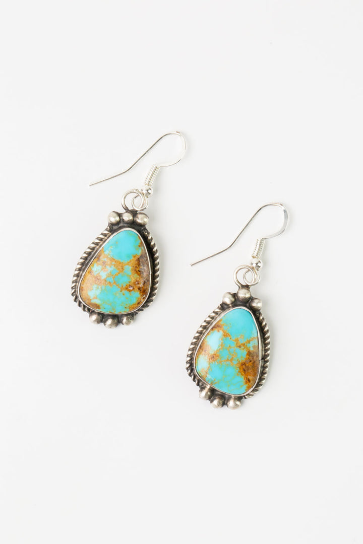 Donovan Nez 21" Kingman Turquoise Statement Necklace And Earrings Set