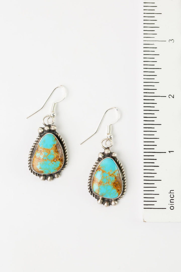 Donovan Nez 21" Kingman Turquoise Statement Necklace And Earrings Set