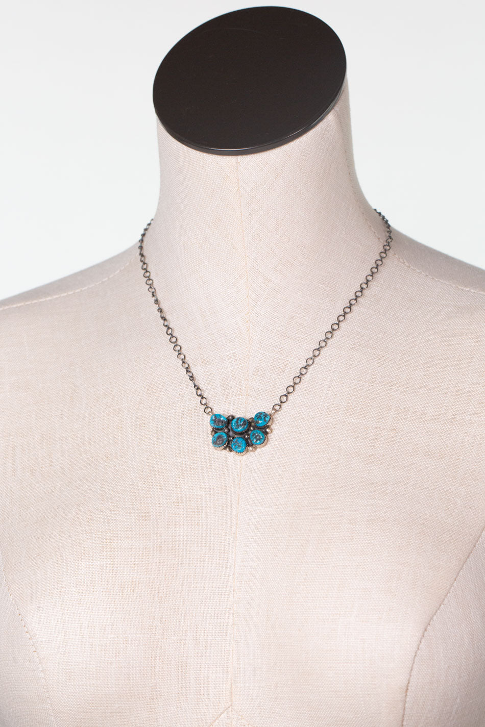 Donovan Nez 20" Kingman Turquoise Simple Necklace