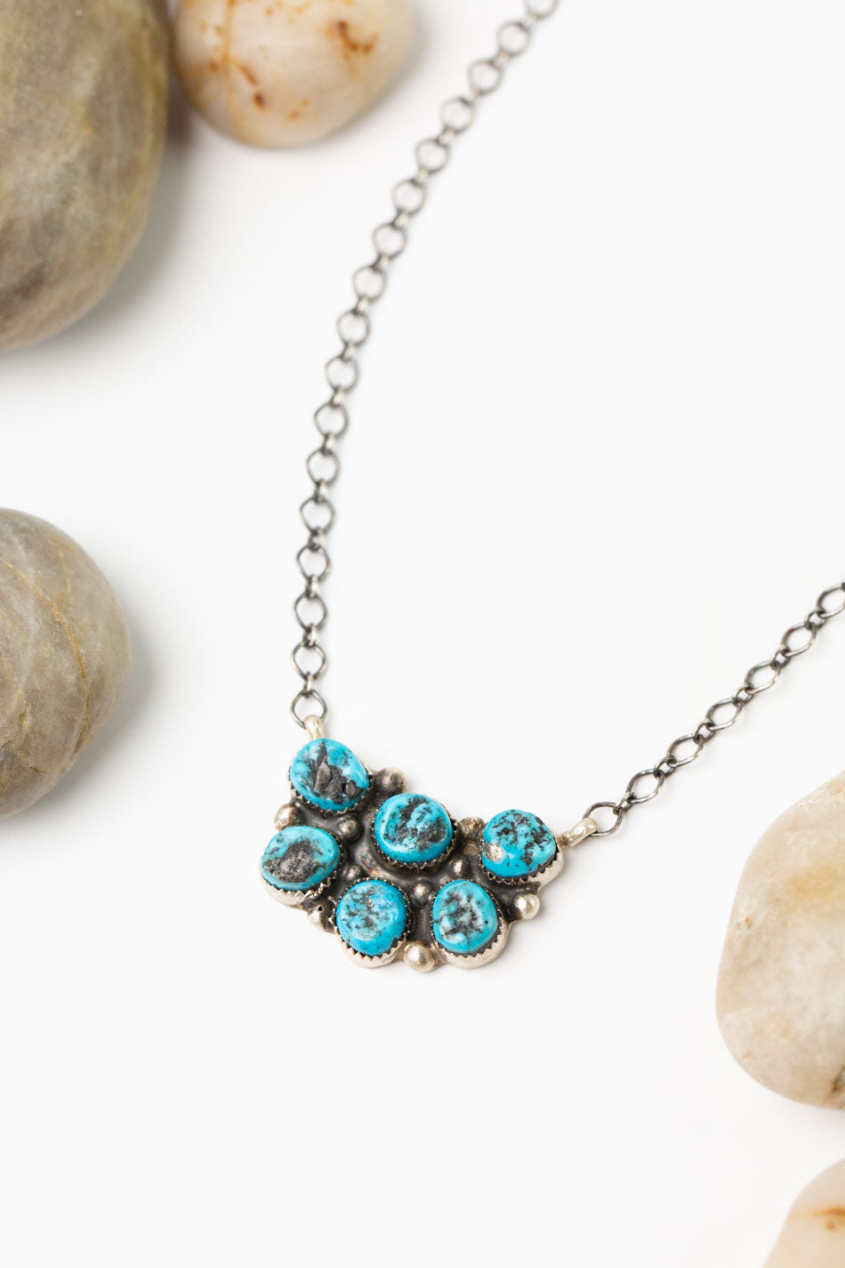 Donovan Nez 20" Kingman Turquoise Simple Necklace